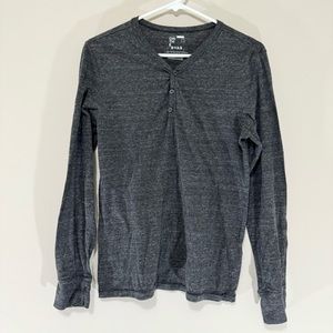 On The Byas Heathered Gray Long Sleeve Size S